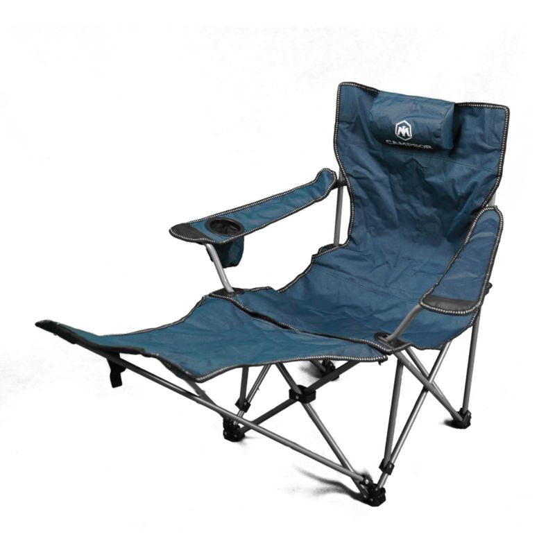 CAMPSOR - Silla Plegable Reclinable Con Reposapiernas Desmontable