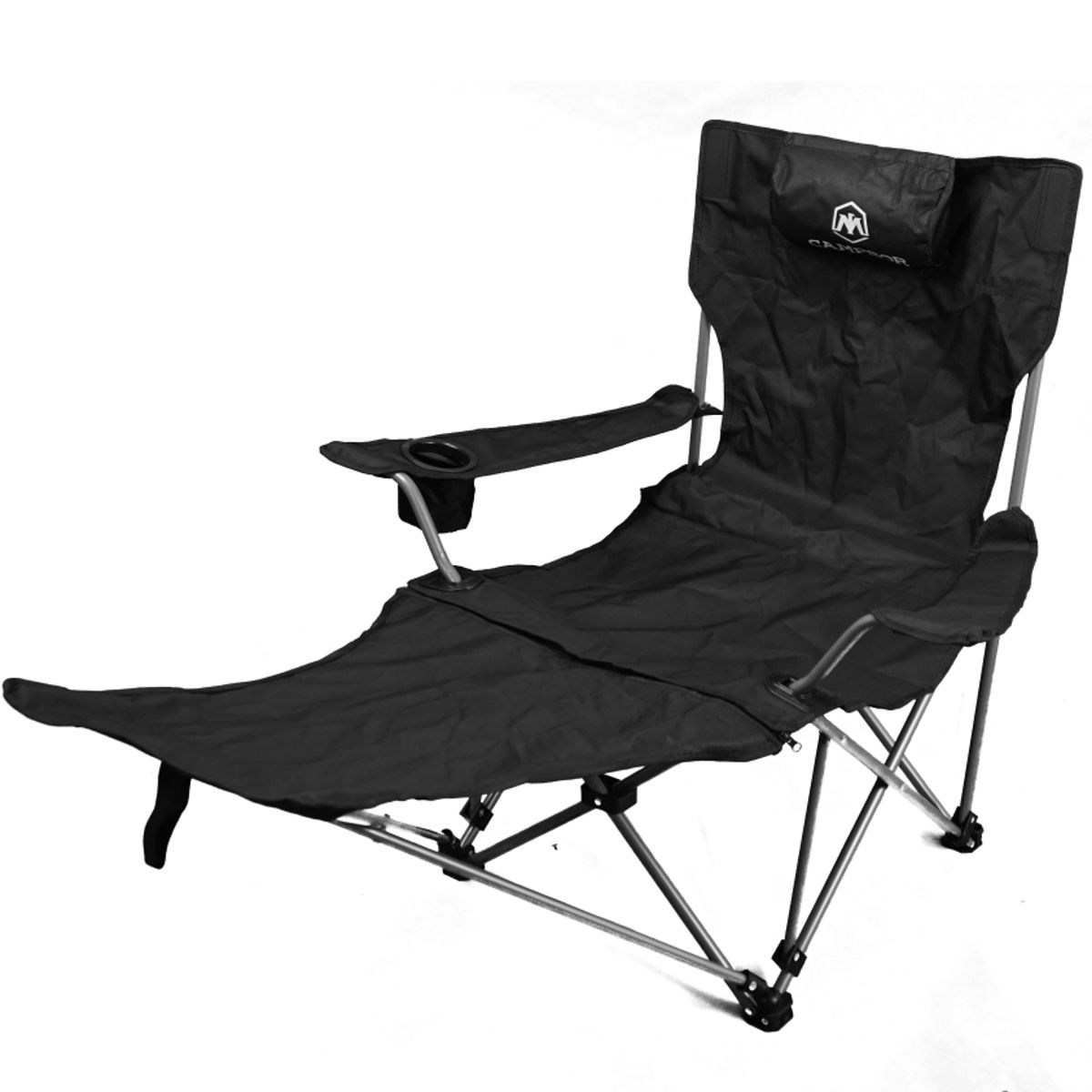 CAMPSOR - Silla Plegable Reclinable Con Reposapiernas Desmontable