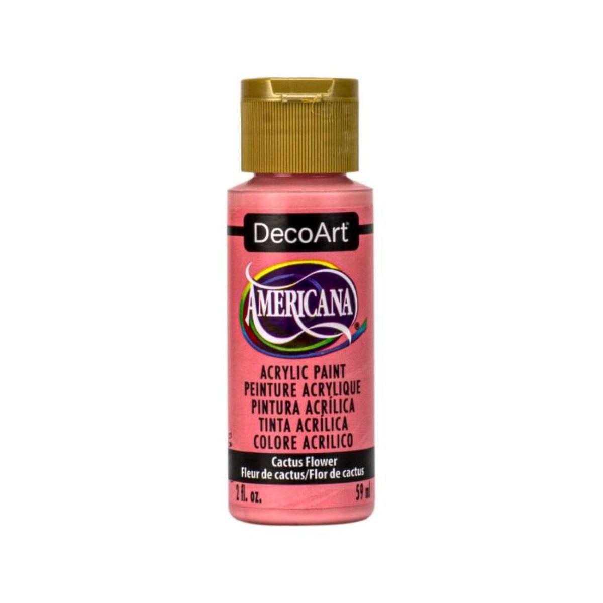 DECOART - Pintura Acrílica DecoArt Cactus Flower DA384 Rosado 59 ml