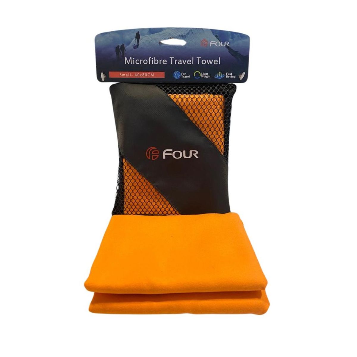 FOUR - Toalla Microfibra Suede 40x80cm - Secado Rápido - Four