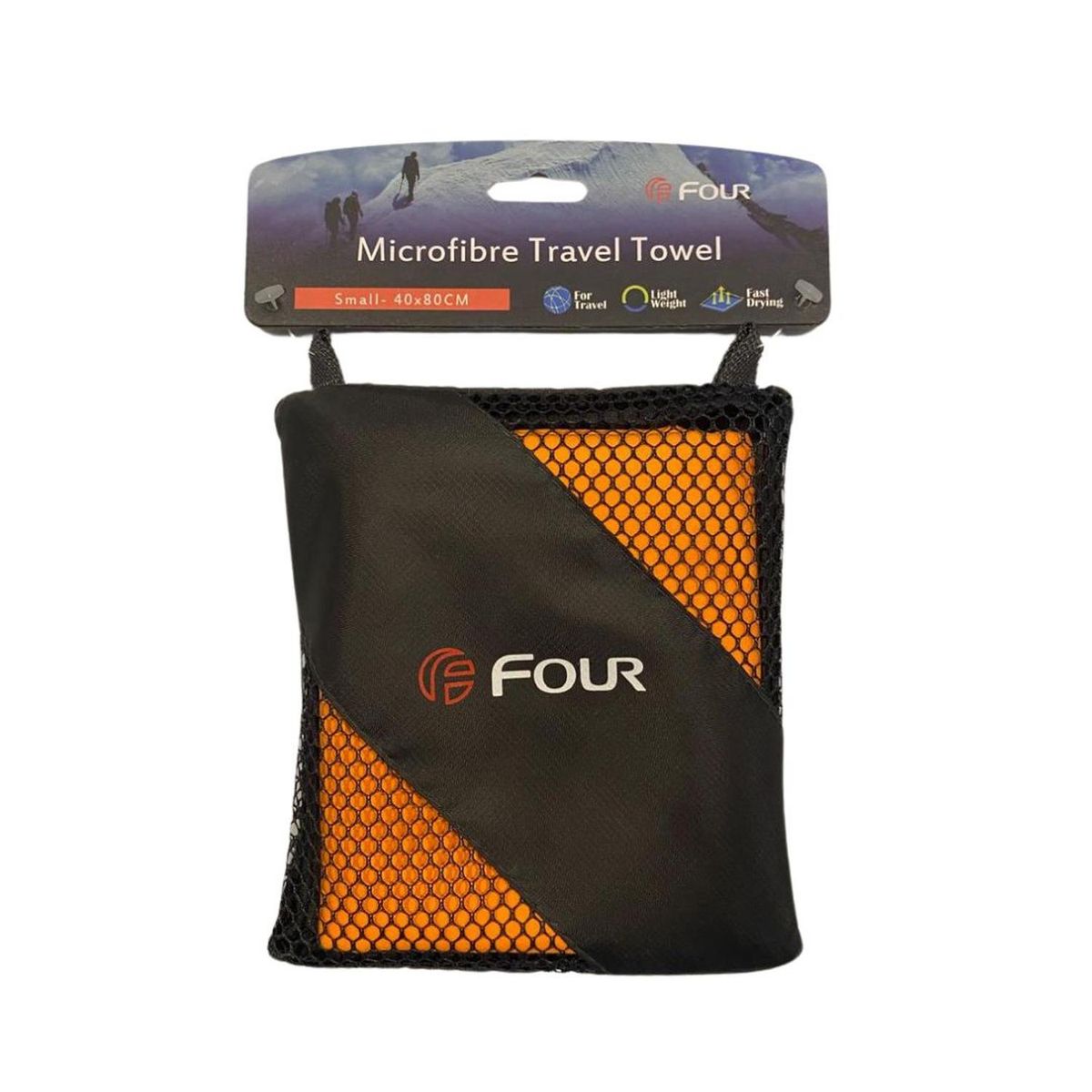 FOUR - Toalla Microfibra Suede 40x80cm - Secado Rápido - Four