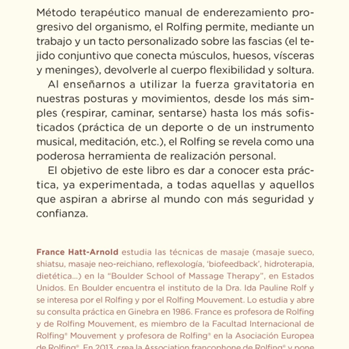 EDICIONES OBELISCO - ROLFING: El Método de Editorial Obelisco