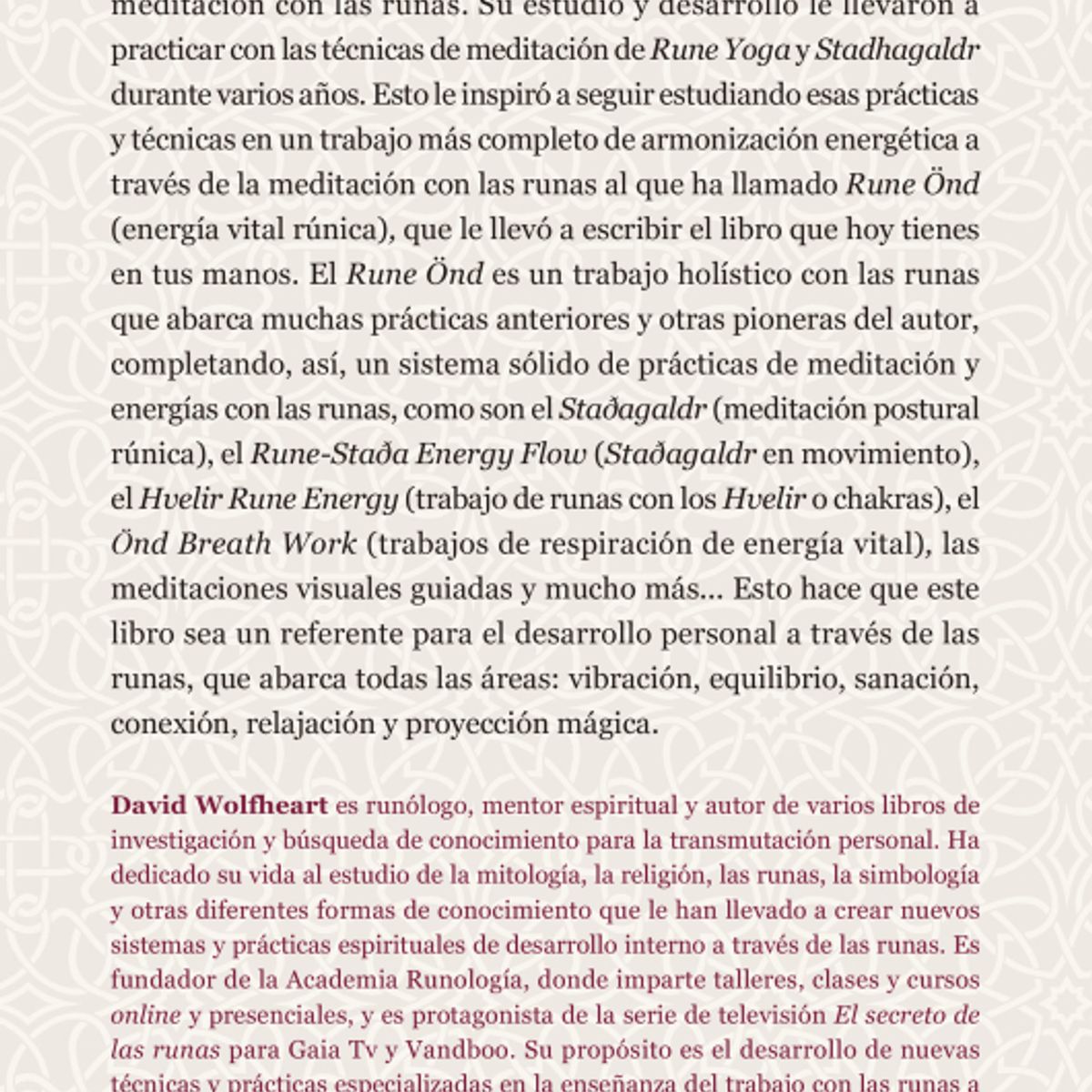EDICIONES OBELISCO - Rune Ond. Energía Vital Rúnica