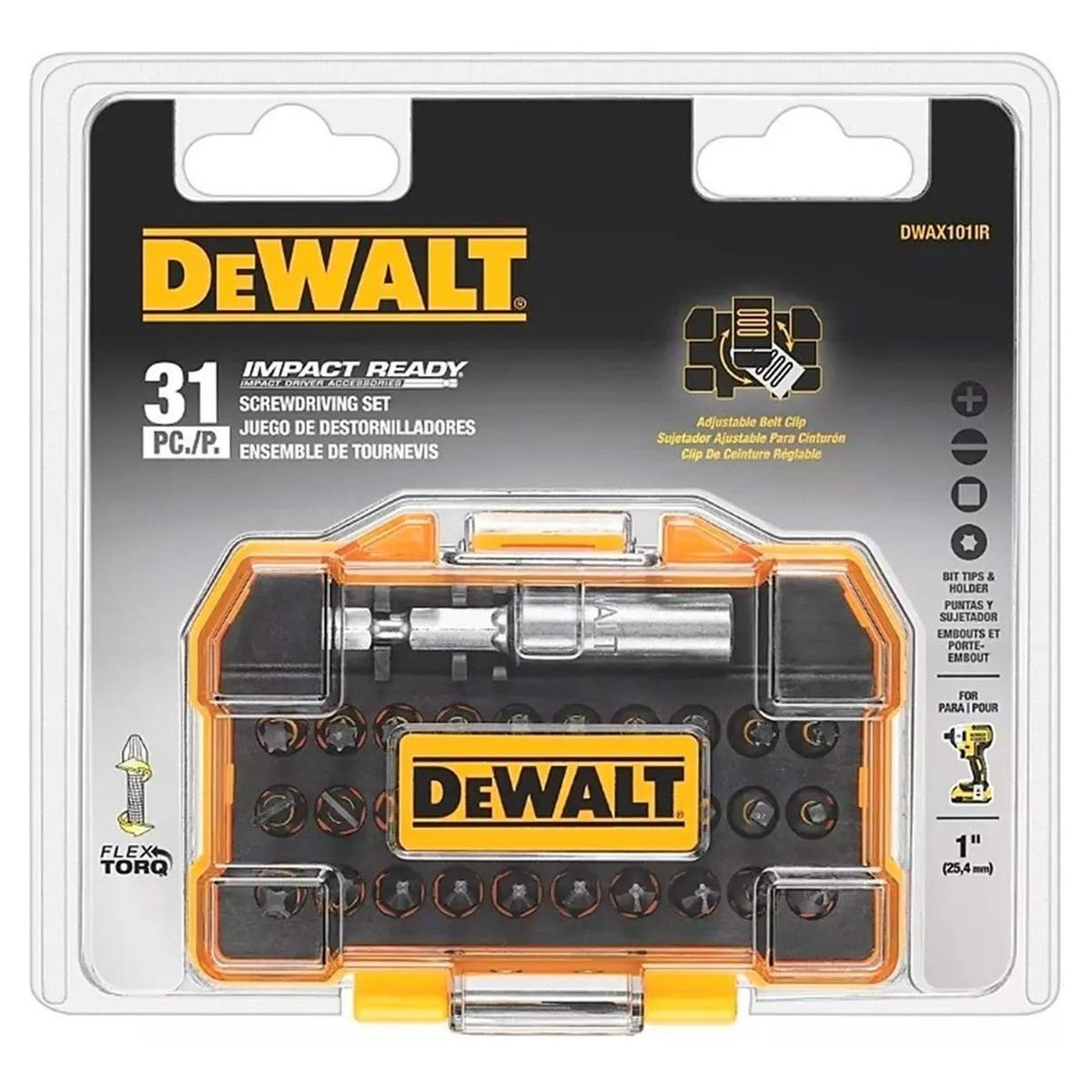 DEWALT - Set 31 Piezas Impact Ready® Flextorq Dewalt Dwax101ir