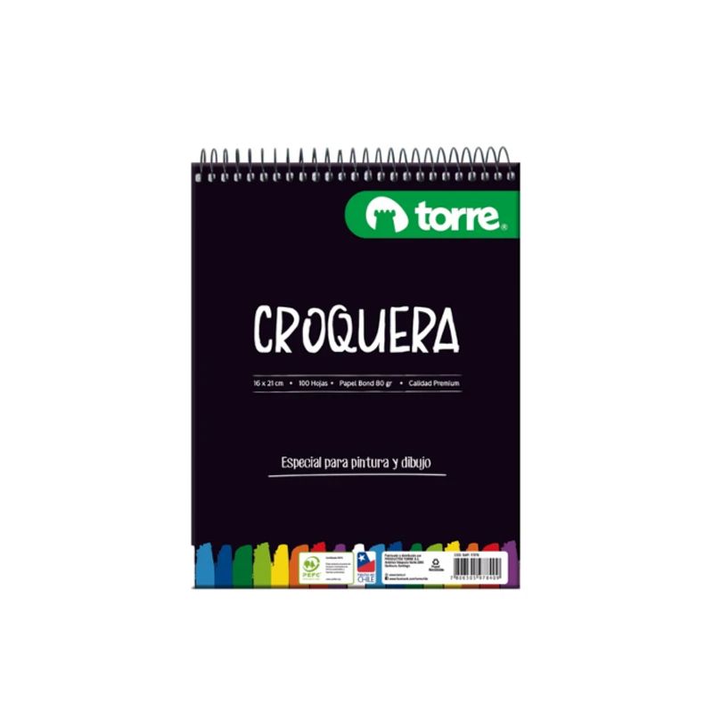 TORRE - Croquera Torre 16x21 100 Hojas