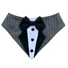 GENERICO - Smoking para Perros y Gatos XS - Bandana Diplomatica