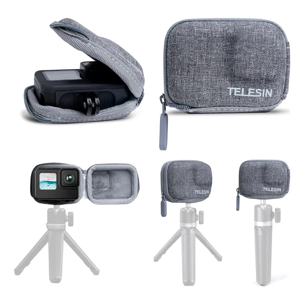 GENERICO - Estuche Antigolpe Portable Para Gopro Hero 12 11 10 Telesin