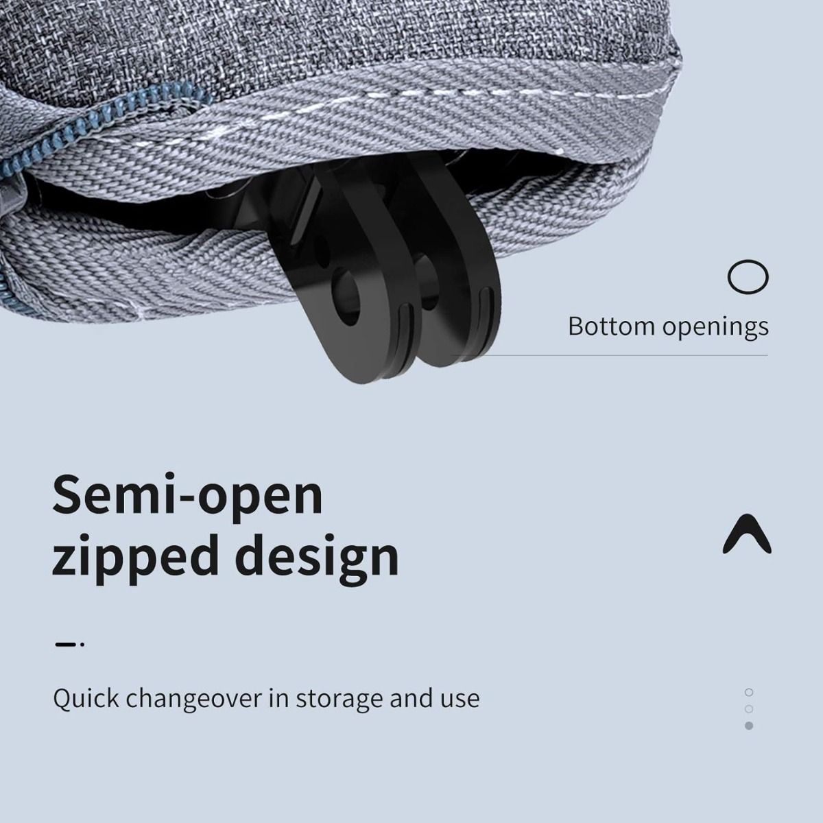 GENERICO - Estuche Antigolpe Portable Para Gopro Hero 12 11 10 Telesin