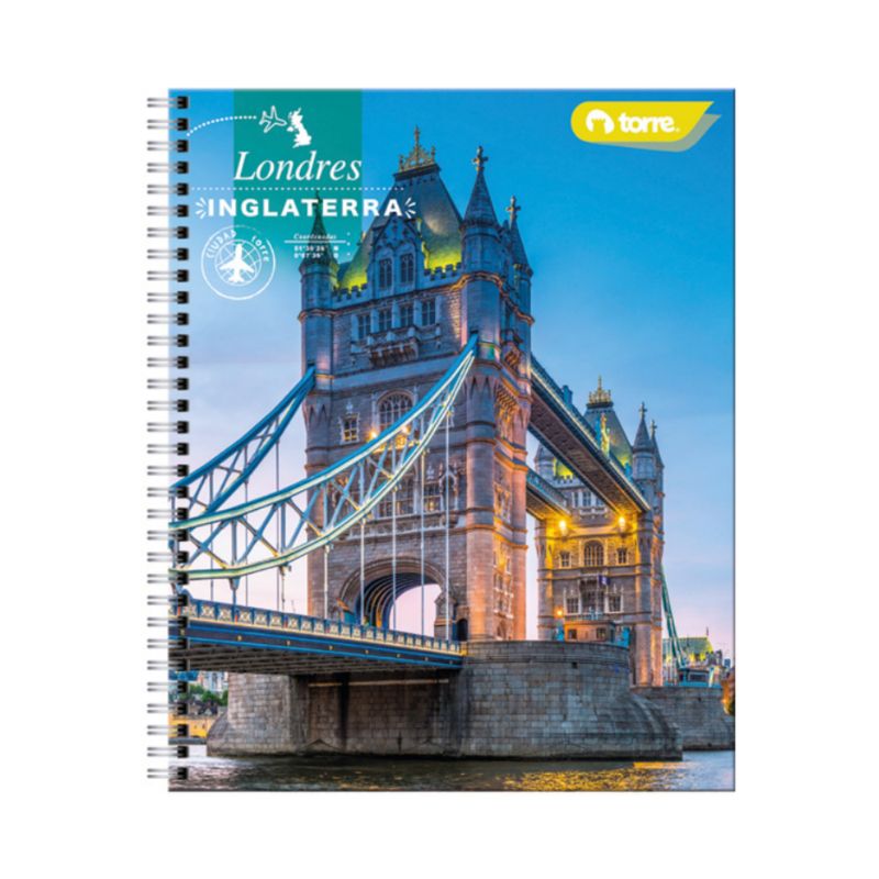 TORRE - Set 10 Cuadernos Universitario Torre 7mm 100hjs Ciudad