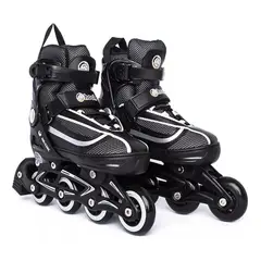 GENERICO - Patines En Linea Hook Fitness Extensible Cuero Sintetico XS