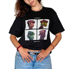 ROCK OFF OFFICIALLY LICENSED PRODUCTS - Polera original unisex de Gorillaz con diseño portada Demons Days