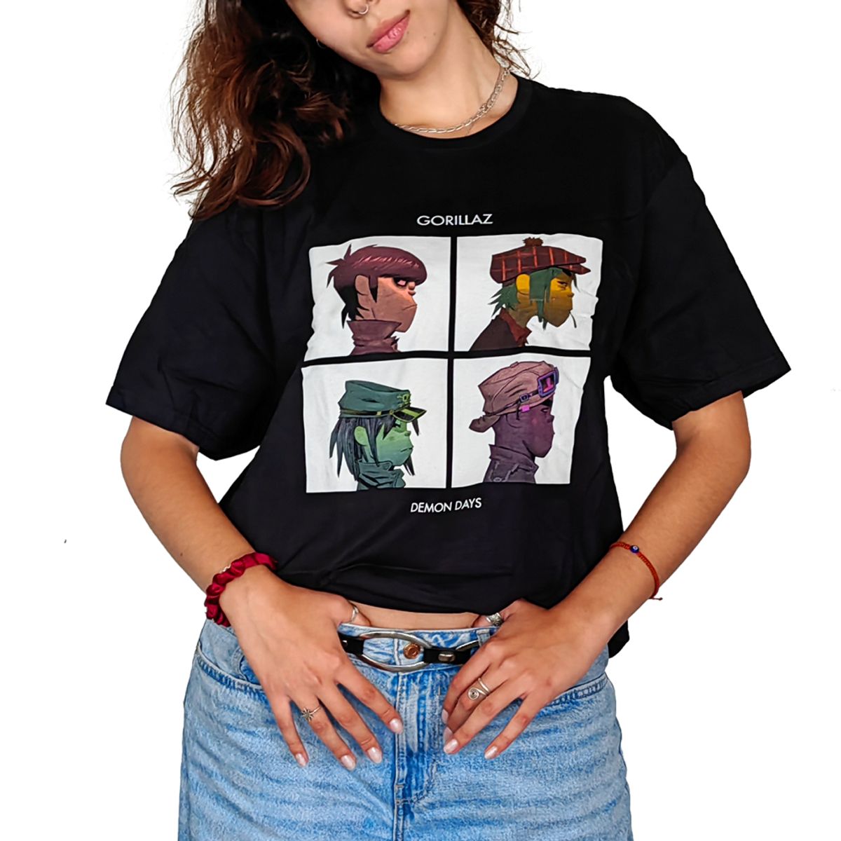 ROCK OFF OFFICIALLY LICENSED PRODUCTS - Polera original unisex de Gorillaz con diseño portada Demons Days