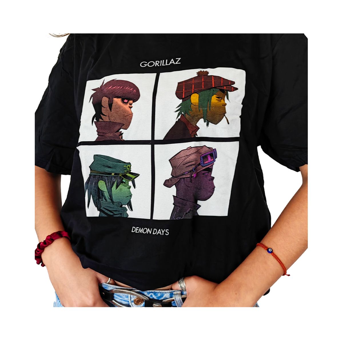 ROCK OFF OFFICIALLY LICENSED PRODUCTS - Polera original unisex de Gorillaz con diseño portada Demons Days