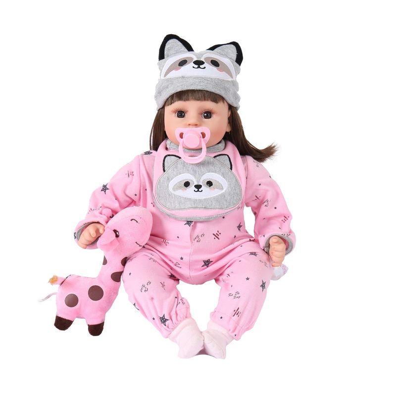 MUÑECAS REBORN - Muñeca Realista Interactiva Mapache 48 cm.