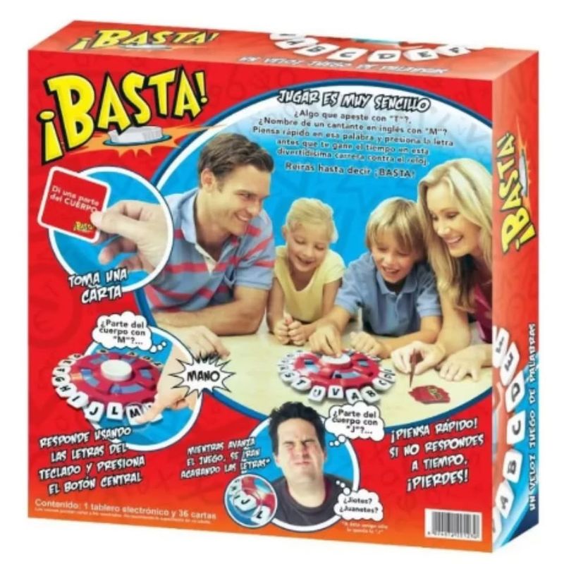 GENERICO - Basta Juego De Mesa Español Piensa Rápido y Contesta