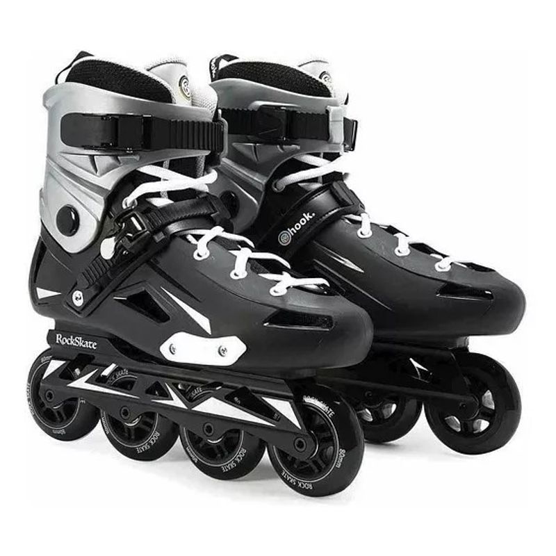 GENERICO - Patines Línea Freeskate Hook Rock Ajustables Adulto 80 Mm-42