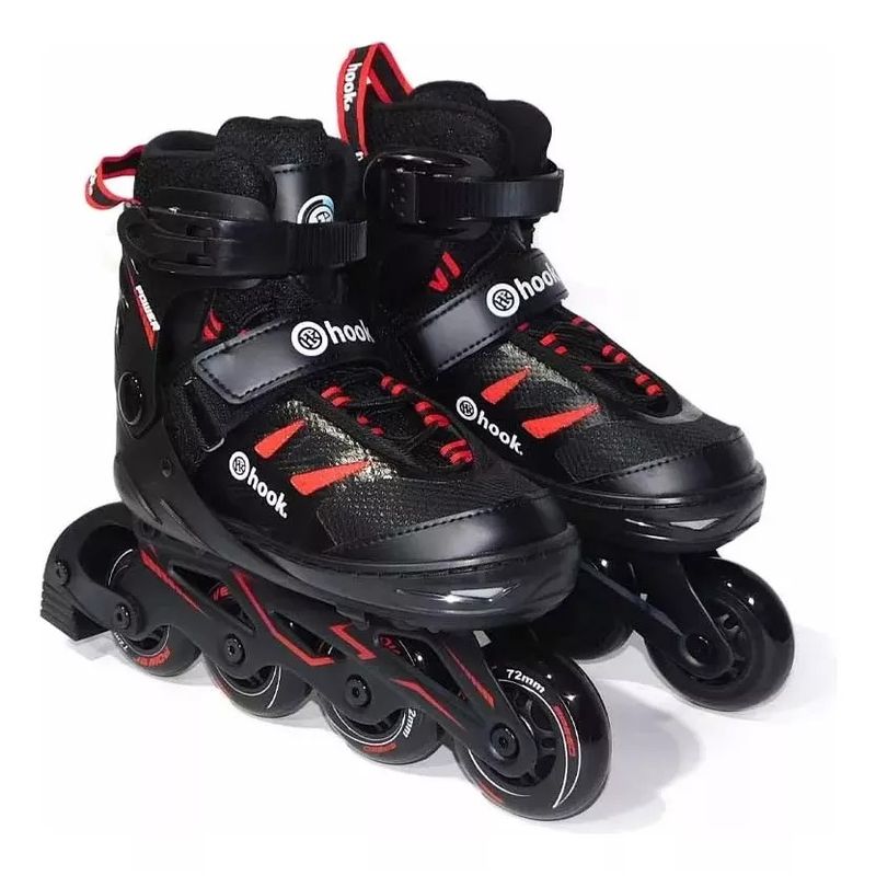 GENERICO - Patines Hook Fitness Power X Red Regulables Abec-5 - XS