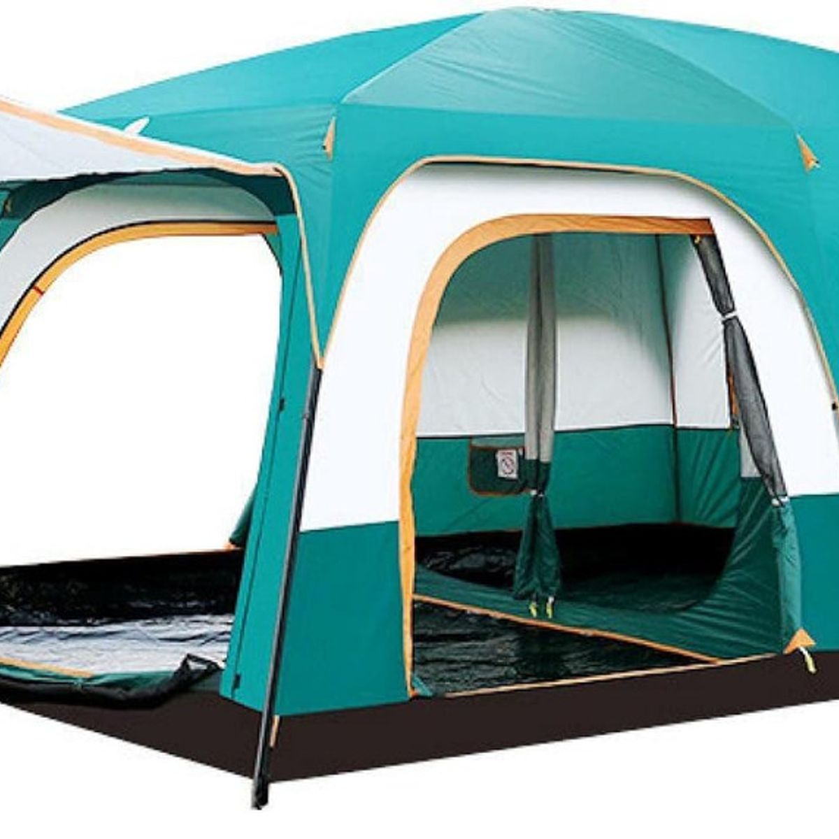 AFVENTURA - Tienda Campaña Tienda Familiar 6-8Personas Impermeable verde