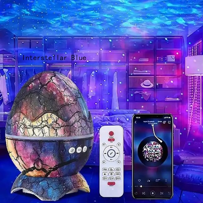 EVERSO - Proyector de luz galaxia 3D con Bluetooth y control remoto