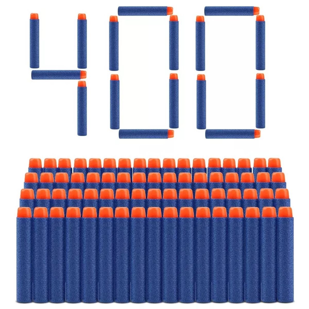 KUANGYE - 400 Balas Dardos Para Nerf Dardos Espuma de Juguete Azul