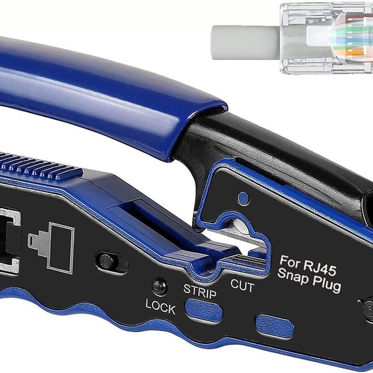 KUANGYE - Crimpeadora Pinza Ponchadora Plug Rj45 Cat6 Cable De Red