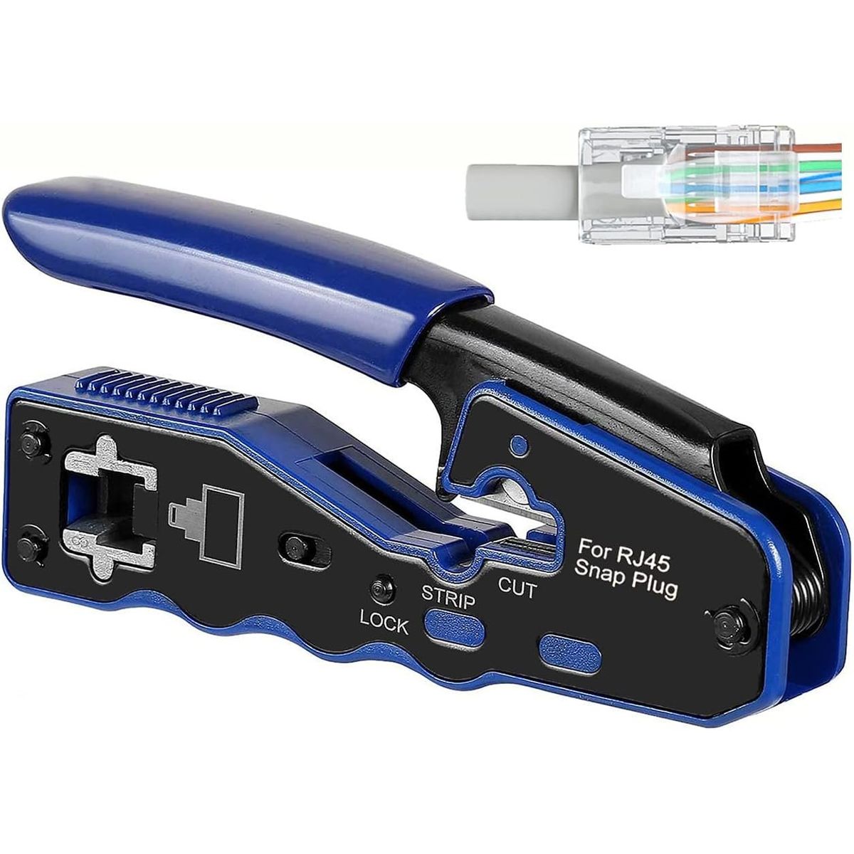 KUANGYE - Crimpeadora Pinza Ponchadora Plug Rj45 Cat6 Cable De Red