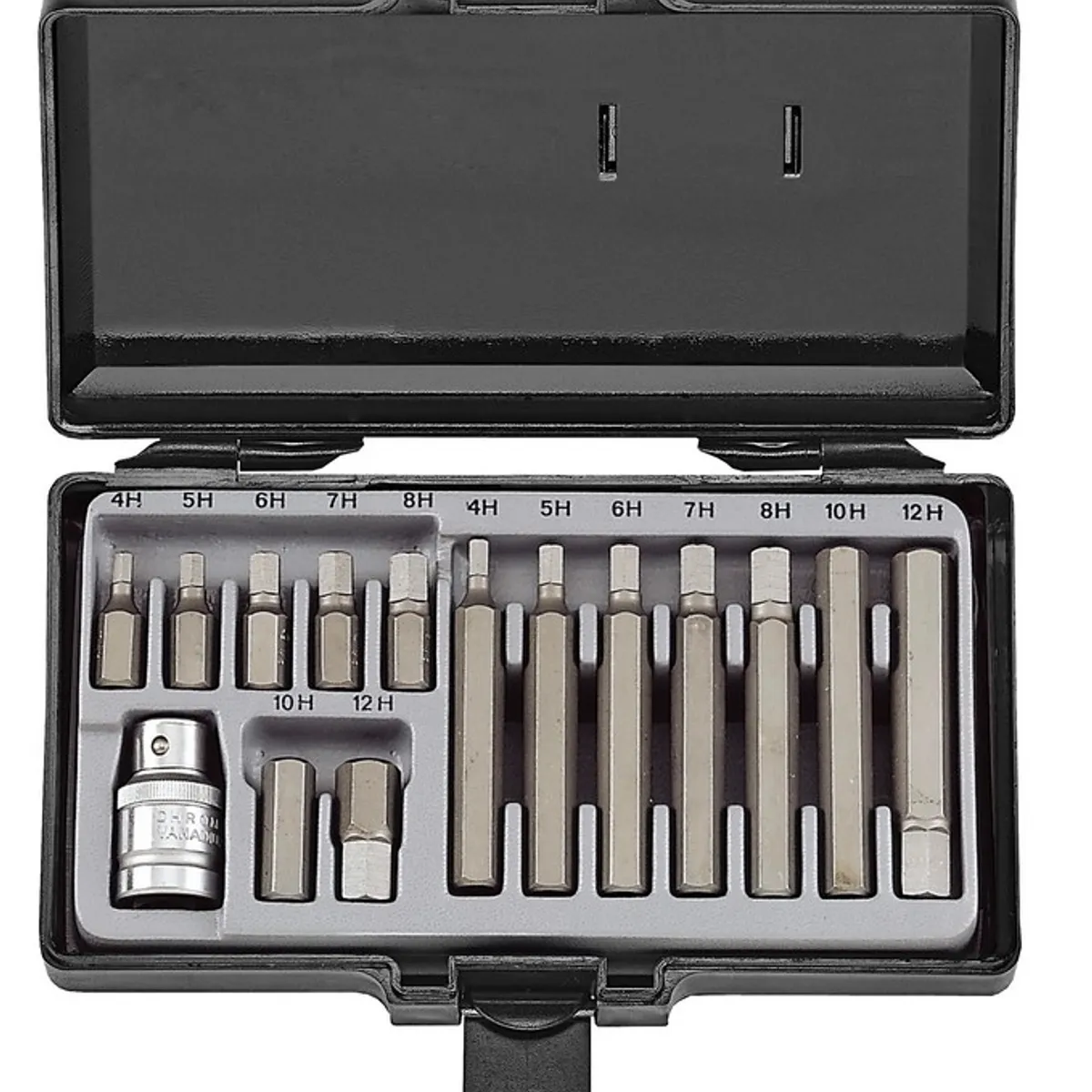 FORCE - Juego De Puntas Allen 4 a 12mm 15 piezas Toma 1/2" 4155 Force