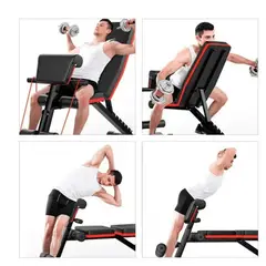 GENERICO - Banco Curl Inclinable + Mancuernas + 20kg en Discos