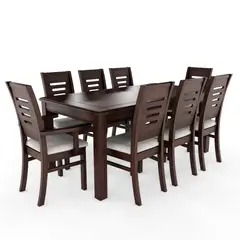 GENERICO - Comedor Roma 6 Sillas + 2 sitiales Chocolate