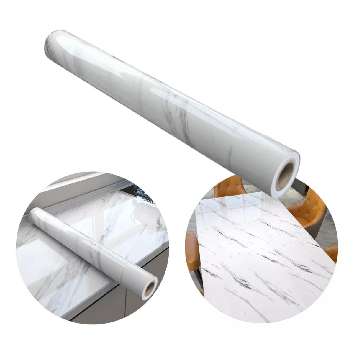 KUANGYE - Papel Tapiz Marmol Vinil Adhesivo Fondo De Pantalla 10m