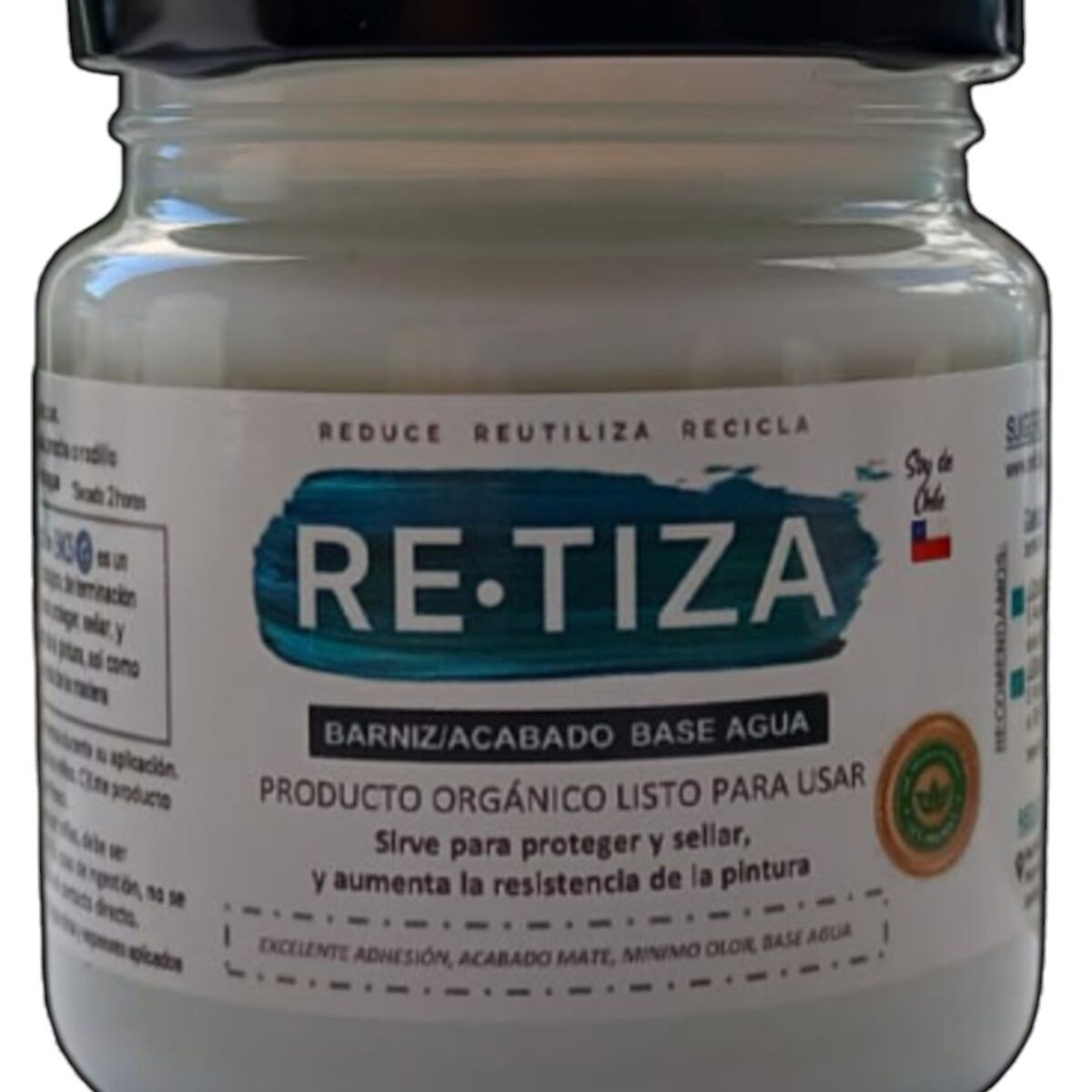 RETIZA - BARNIZ -XTRA - TRANSPARENTE  240 ml.  Acabado base agua