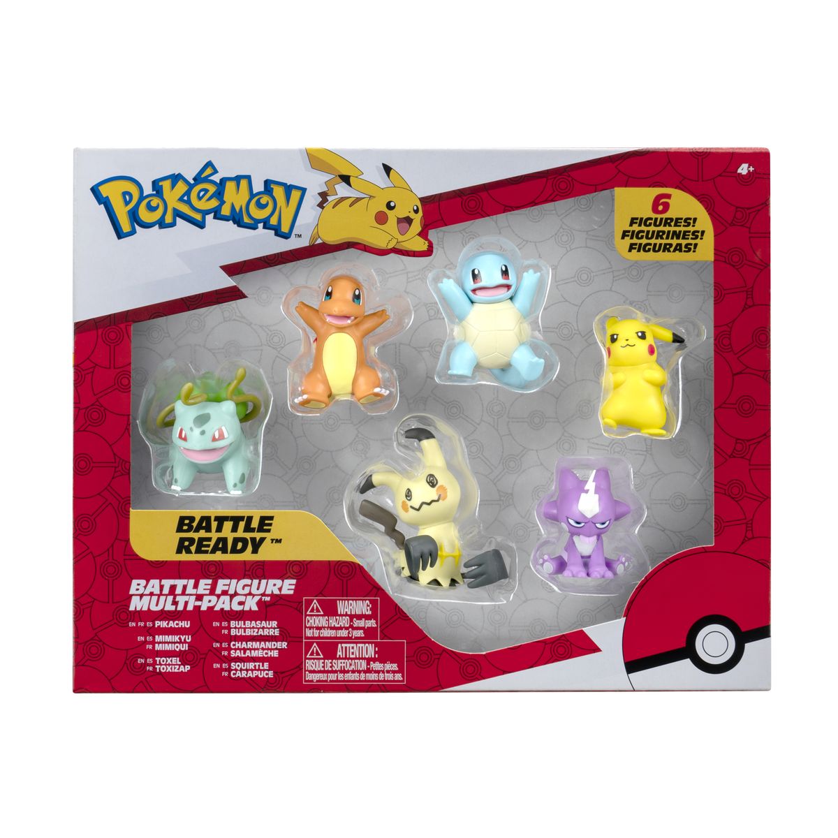 POKEMON - Set 6 Figuras De Batalla Pokemon