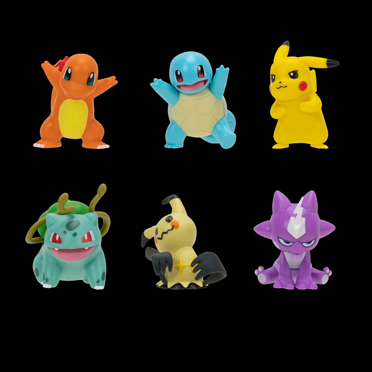 POKEMON - Set 6 Figuras De Batalla Pokemon