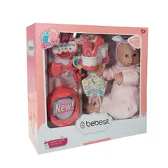 BEBESIT - Muñeca Bebe Olivia 42cm con accesorios