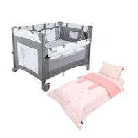 Set Cuna más colchón Always Together y Set de Sabanas Always