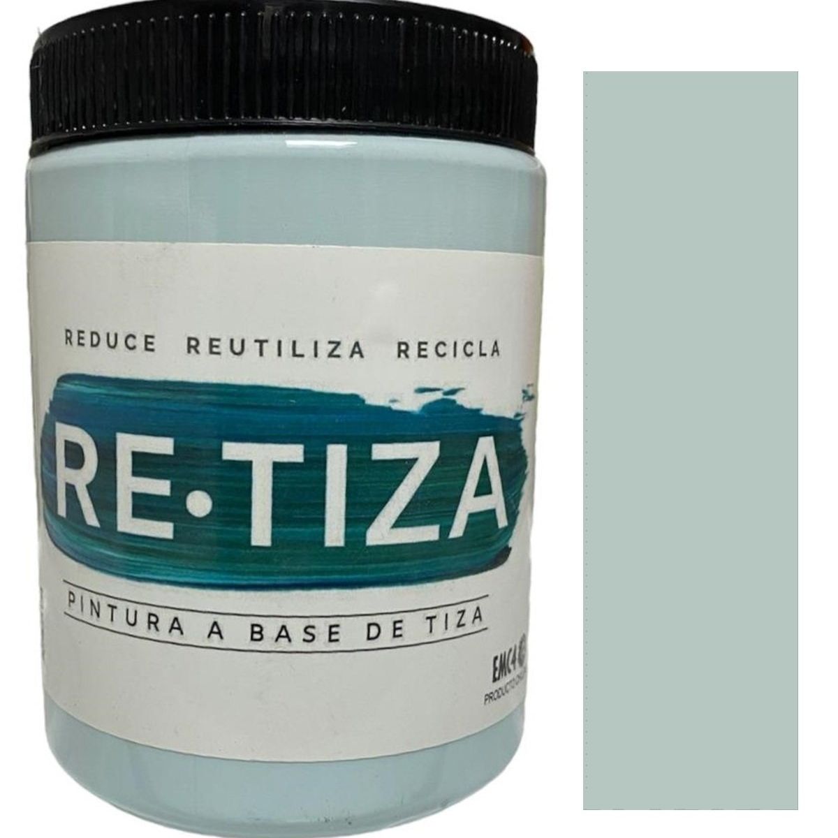 RETIZA - Pintura Tizada/Vintage VERDE AQUA/AGUA  1 KILO base agua mate