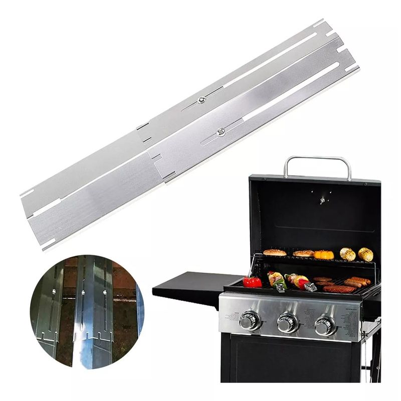 KUANGYE - Difusor De Fuego Ajustable De Calor Llama Parrilla A Gas