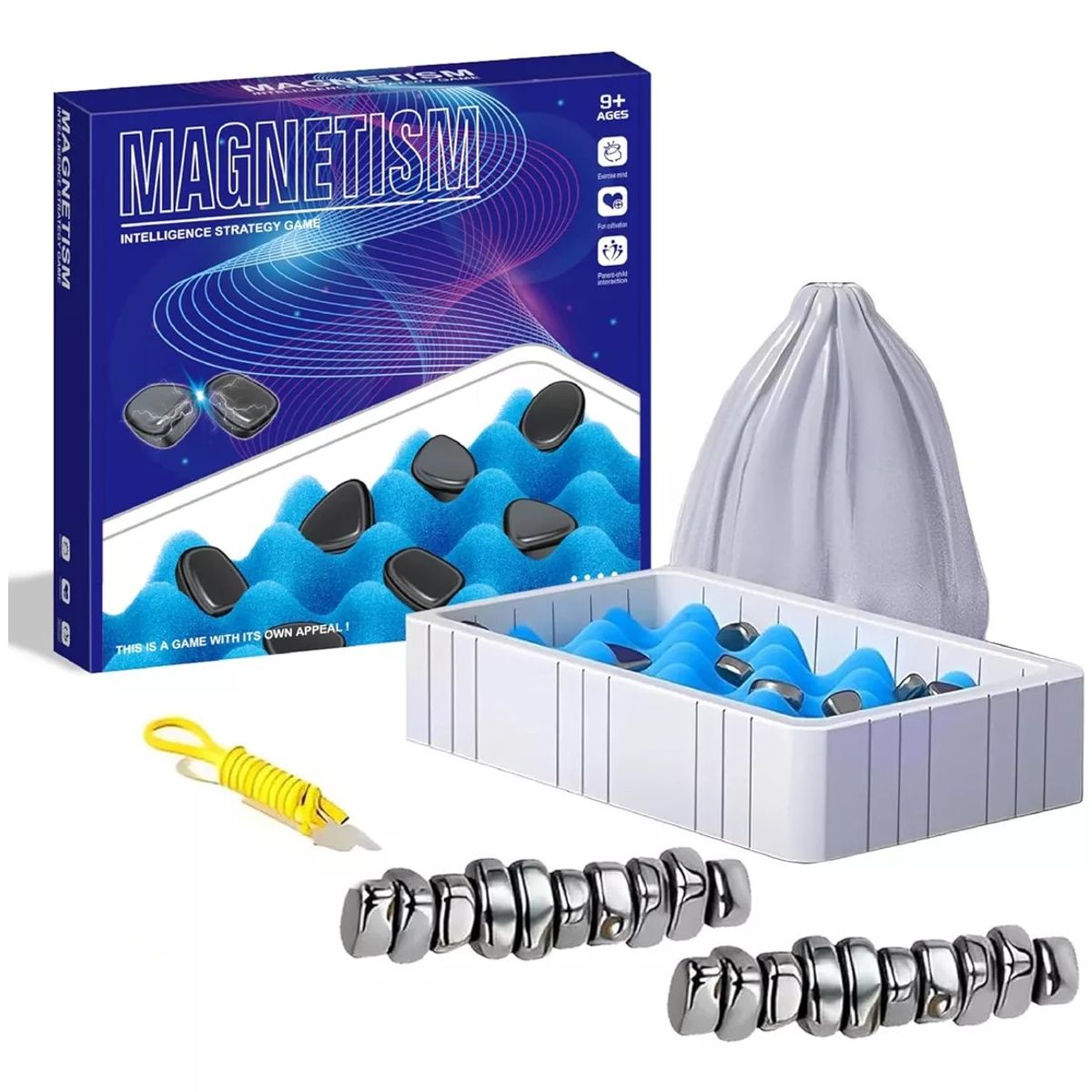 KUANGYE - Juego Mesa Damas Magnétic Niños Con Tablero Y Piezas Ajedrez