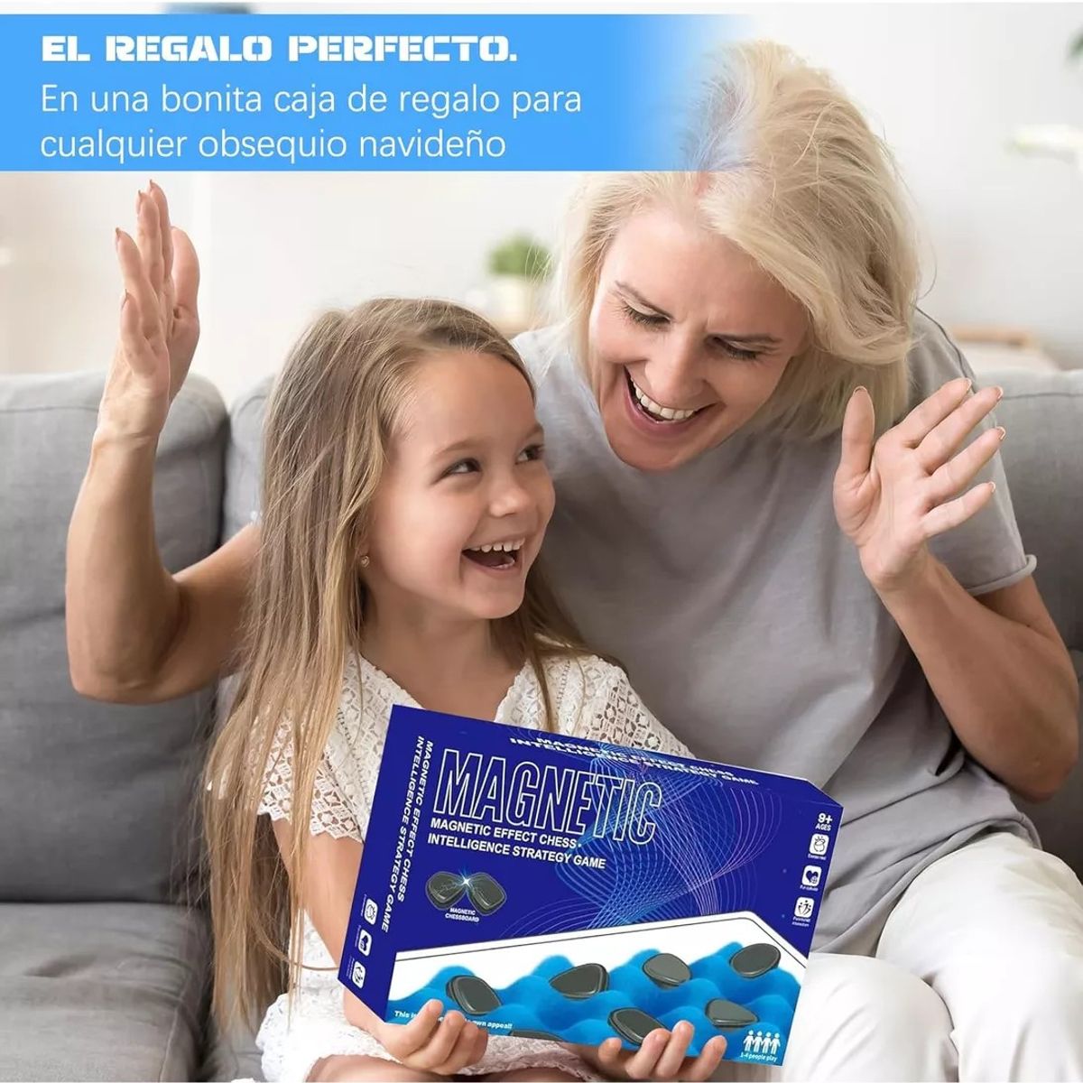 KUANGYE - Juego Mesa Damas Magnétic Niños Con Tablero Y Piezas Ajedrez