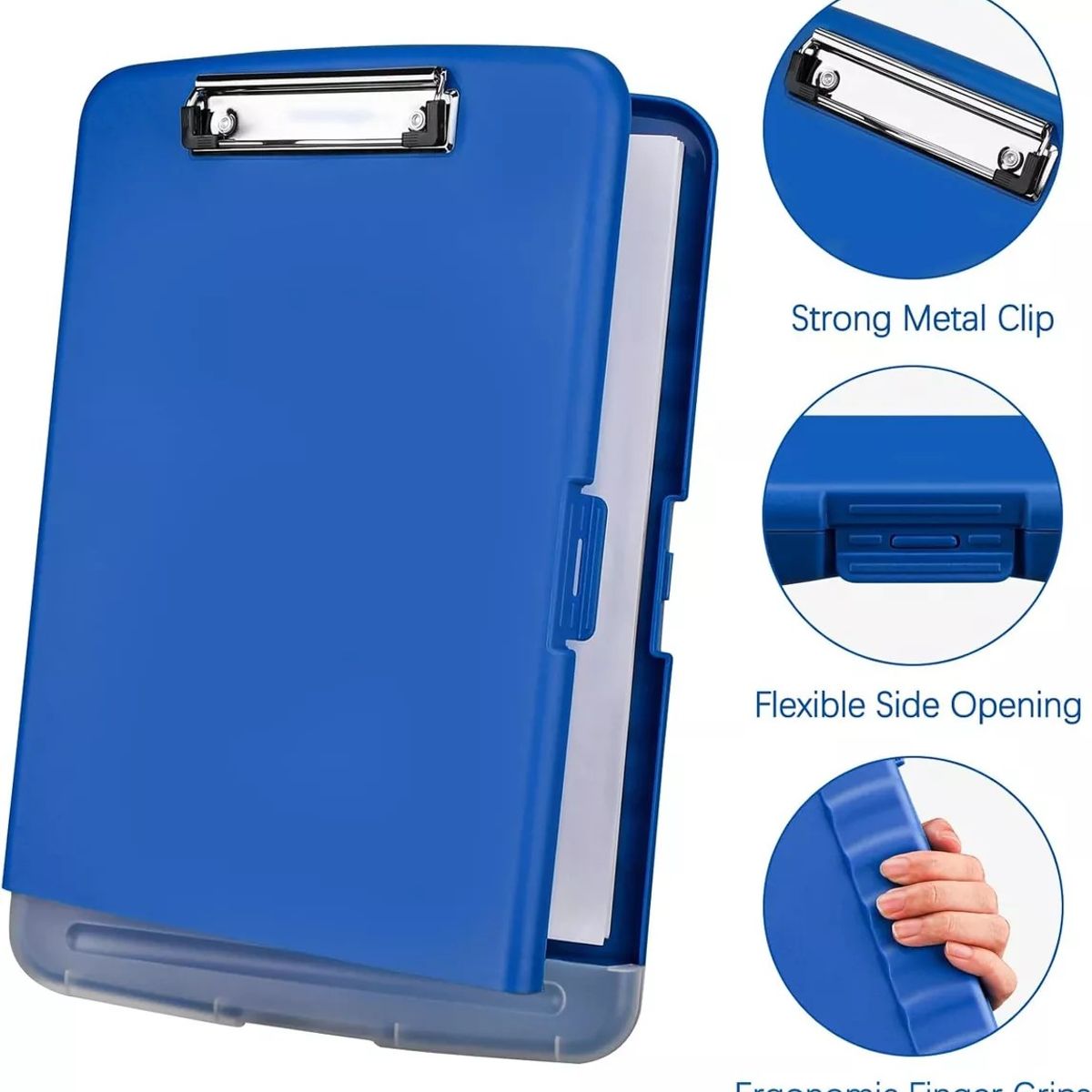 KUANGYE - Carpeta A4 Portapapeles De Portapapeles Con Almacenamiento