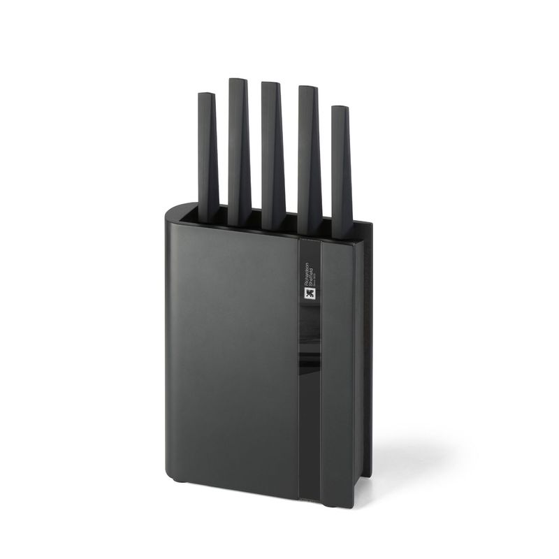 RICHARDSON SHEFFIELD - SET 5 CUCHILLLOS EDGE NEGRO RICHARDSON SHEFFIELD EN TACO, 6 PZ