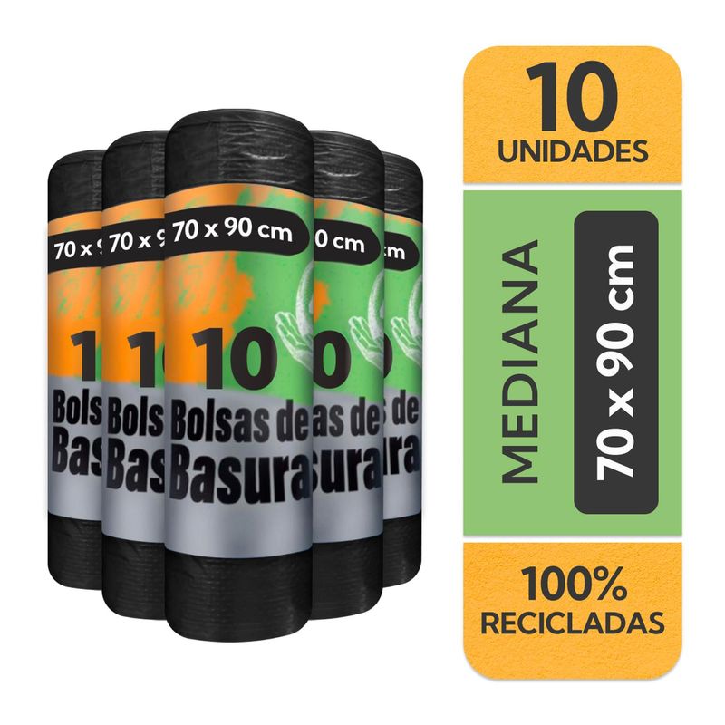 PRO OUTDOOR - 50 Bolsas De Basura 70 Litros 70X90 CM