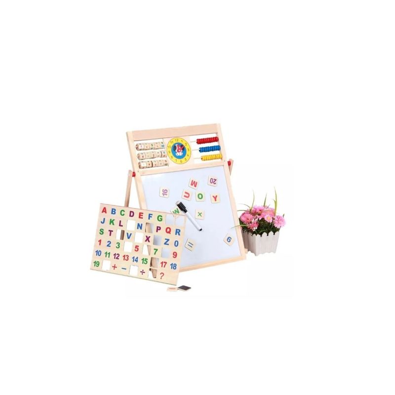 GENERICO - Pizarra Doble Magnética De Aprendizaje Para Niños 45x35