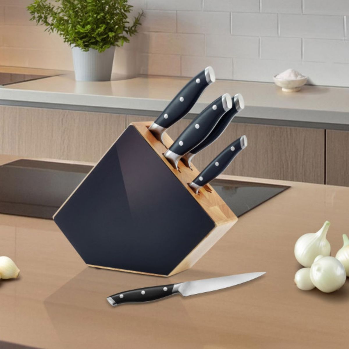 RICHARDSON SHEFFIELD - SET 5 CUCHILLLOS GRAN CHEF RICHARDSON SHEFFIELD EN TACO, 6 PZ