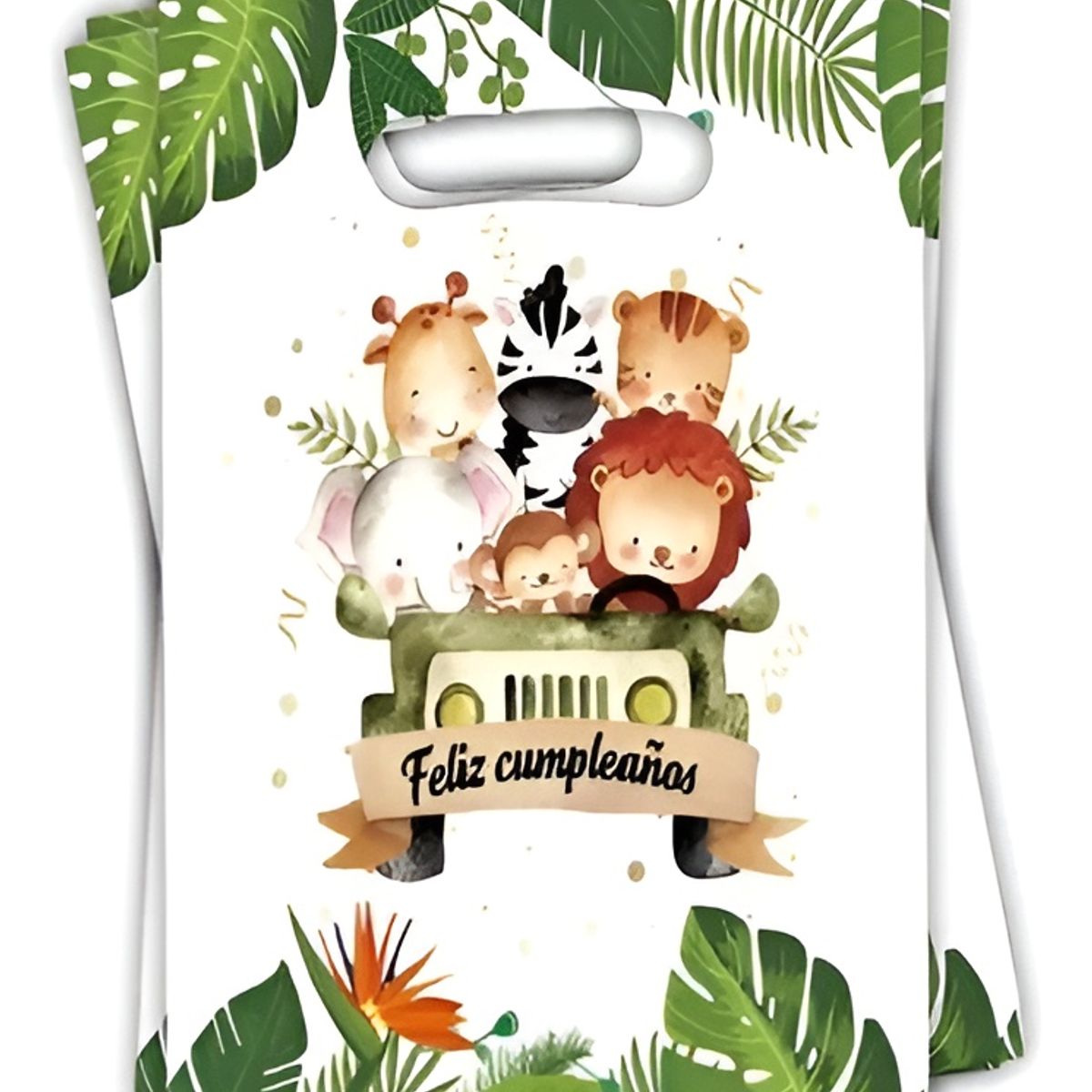 GENERICO - X10 Bolsa Para Piñata Safari Decoración Cumpleaños Safari