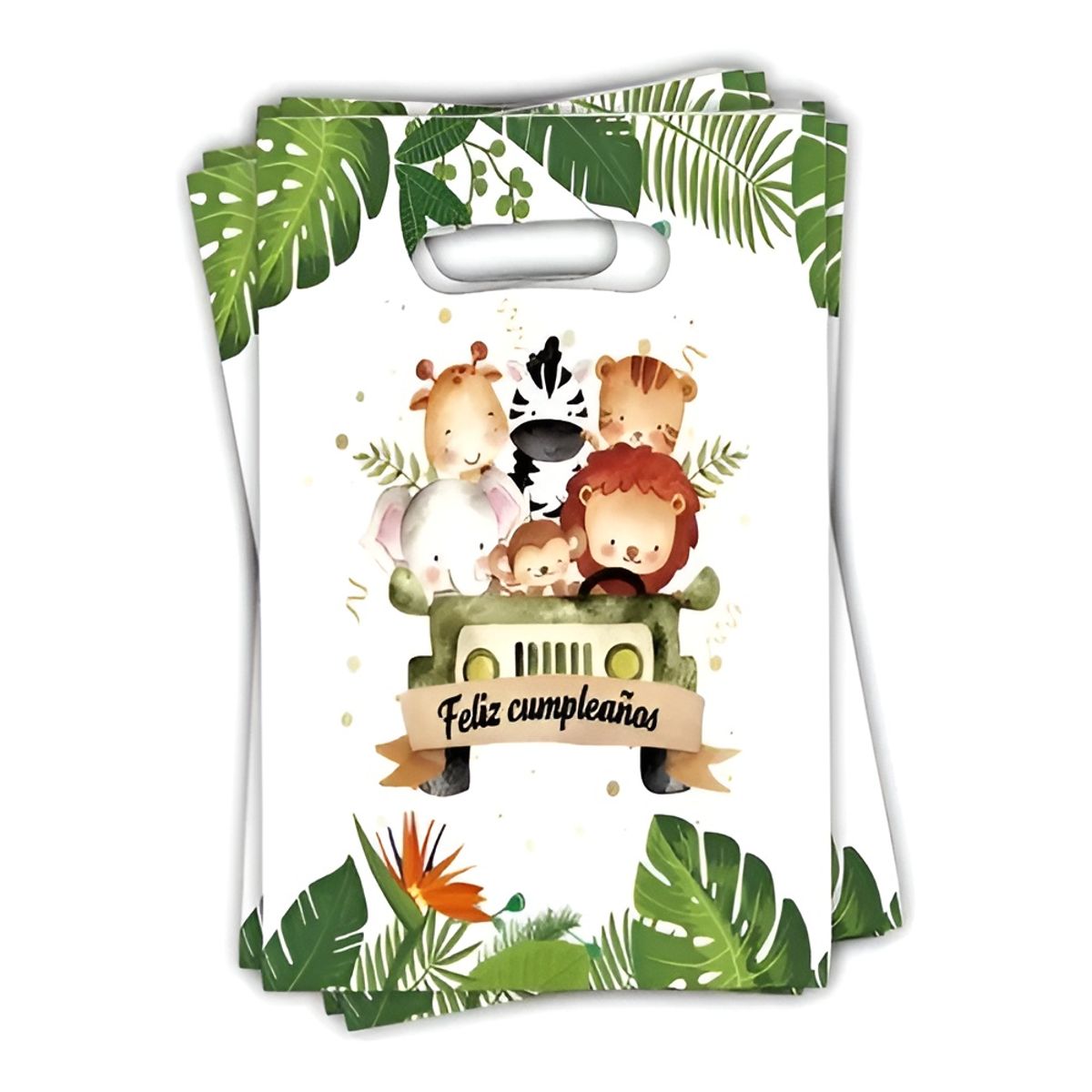 GENERICO - X10 Bolsa Para Piñata Safari Decoración Cumpleaños Safari