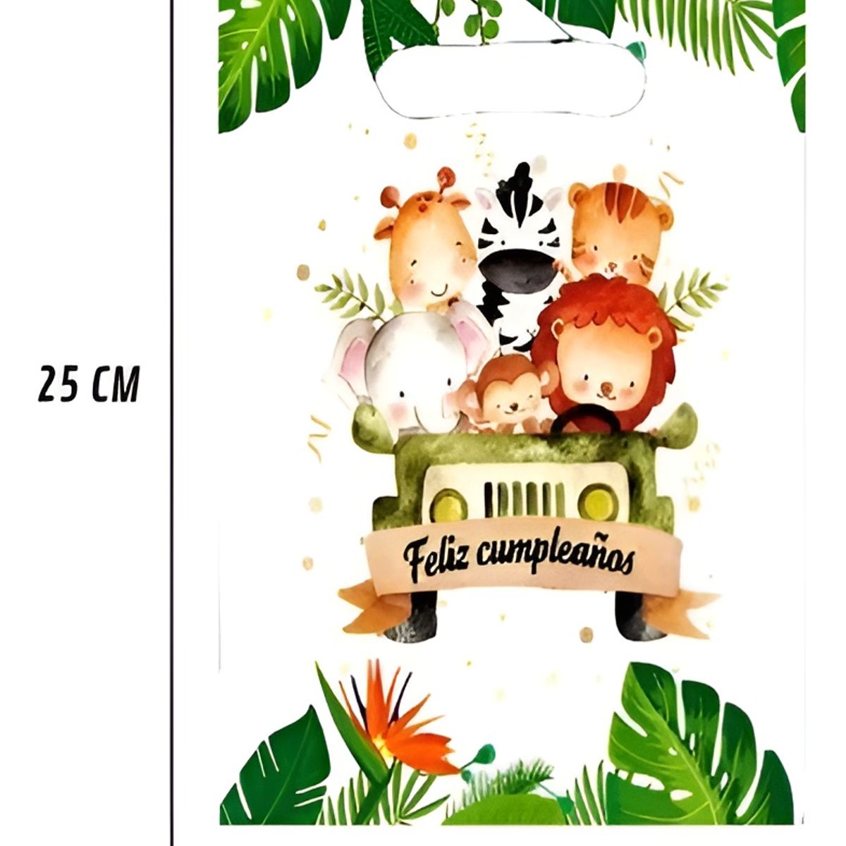 GENERICO - X10 Bolsa Para Piñata Safari Decoración Cumpleaños Safari