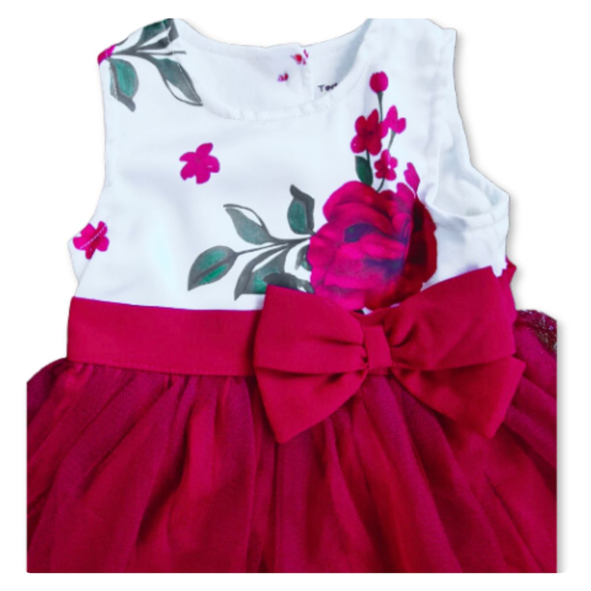 TEDMIMAK - Vestido Floreado Sin Mangas Bebé Niña 6 A 36 Meses