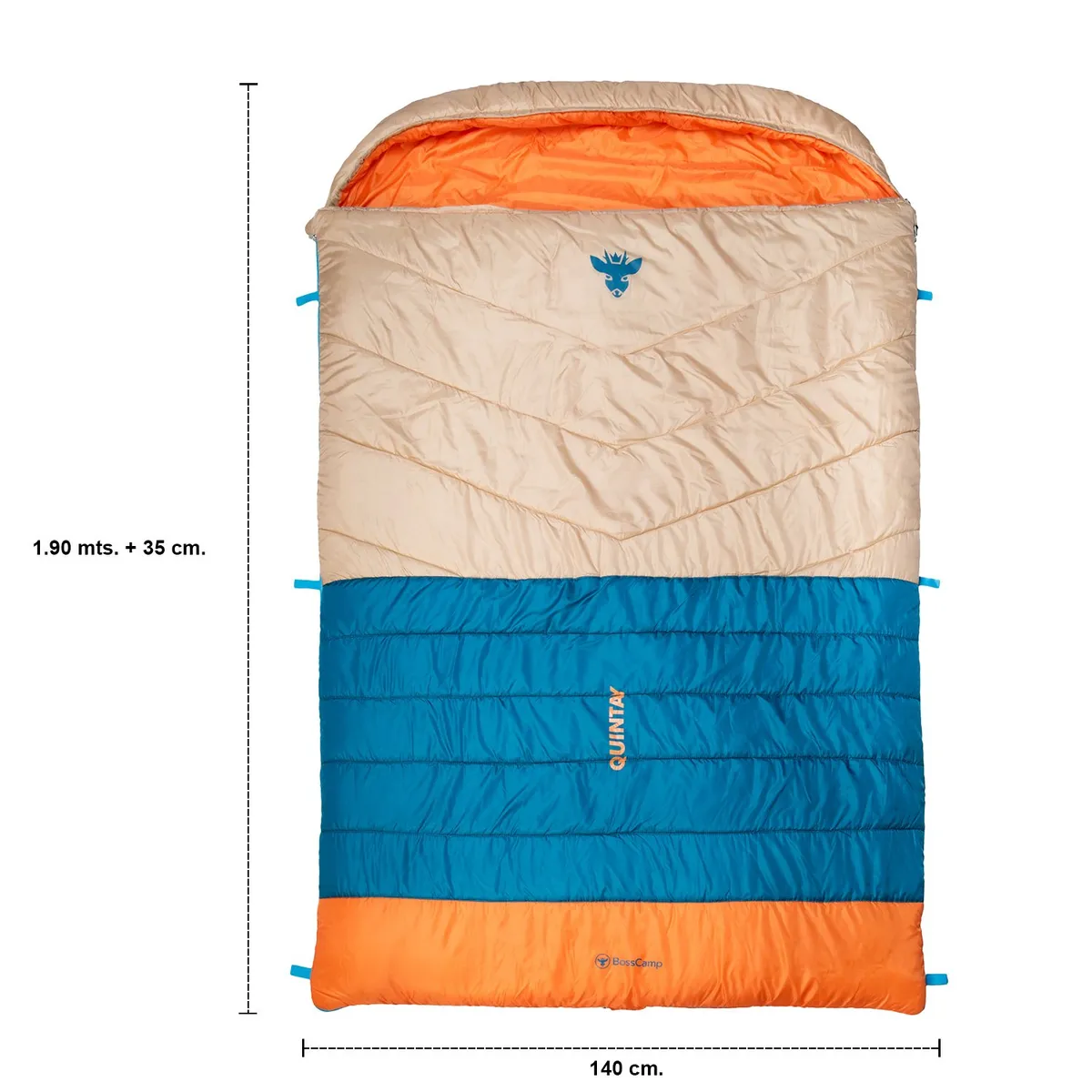 BOSSCAMP - Saco de dormir Momia Doble Quintay XL Bosscamp