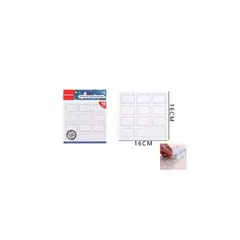 GENERICO - Etiqueta Autoadhesiva Escolar Rectangulares 16x16 Cm 10Pcs
